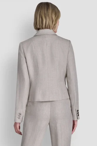 Blazer corto de un solo botón