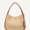 Bolso Hobo grande de paja tejida Capri