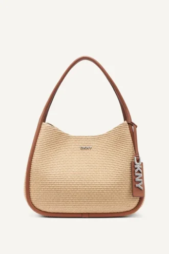 Bolso Hobo grande de paja tejida Capri