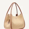 Bolso Hobo grande de paja tejida Capri
