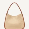 Bolso Hobo grande de paja tejida Capri