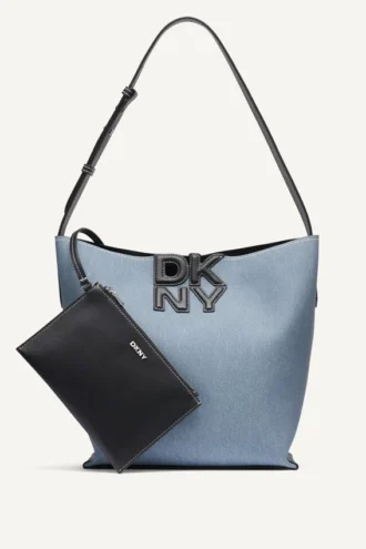 Bolso tipo cubo con logotipo de Nicole Denim