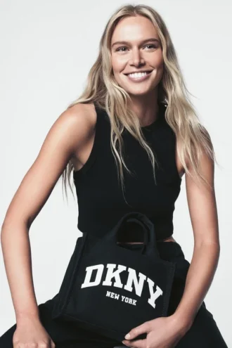 Bolsos Tote pequeños de lona con logo Hadlee