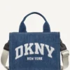 Bolsos Tote pequeños Hadlee con logo en denim