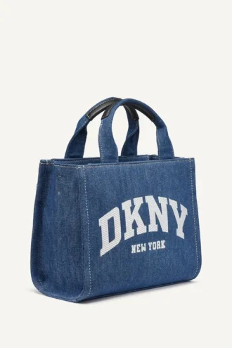Bolsos Tote pequeños Hadlee con logo en denim