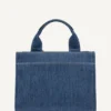 Bolsos Tote pequeños Hadlee con logo en denim