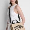 Bolsos Tote pequeños Hadlee de paja con logotipo