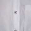 Camisa de popelín con botones de pedrería Camisa de popelín con botones de pedrería