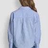 Camisa de popelín con botones y lentejuelas
