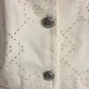 Camisa de sarga texturada con botones en la parte delantera