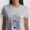Camiseta con estampado de la Estatua de la Libertad