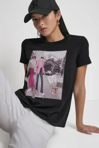 Camiseta con estampado gráfico de Bleecker St