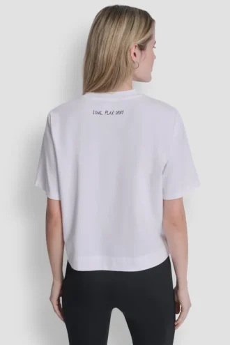 Camiseta con gráfico de garabatos de cuaderno de 1989