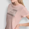 Camiseta con logo apilado y Pedrería de DKNY Vaqueros