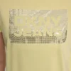 Camiseta con logo apilado y Pedrería de DKNY Vaqueros