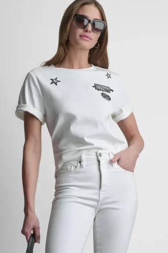 Camiseta con logotipo 1989 Pins & Patches