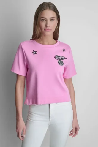 Camiseta con logotipo 1989 Pins & Patches