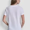 Camiseta con pedrería apilada de DKNY Vaqueros