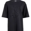Camiseta de manga corta con relieve DKNY x Yankees