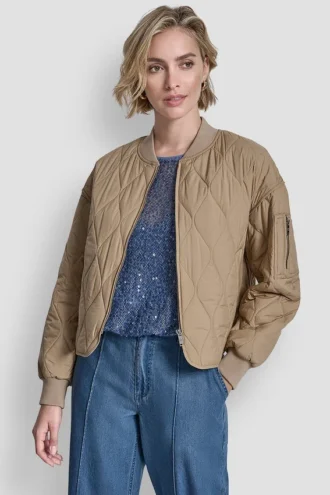 Chaqueta bomber acolchada
