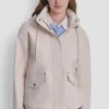 Chaqueta bomber de cuello alto con capucha Chaqueta bomber de cuello alto con capucha