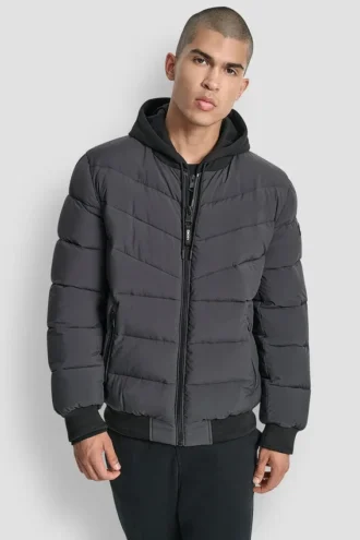 Chaqueta bomber elástica