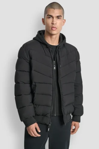Chaqueta bomber elástica