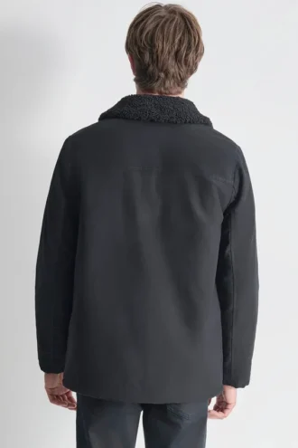 Chaqueta de algodón con forro de sherpa