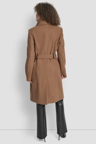 Chaqueta de fular de lana con inserciones