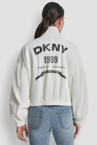 Chaqueta de gabardina con logotipo de 1989