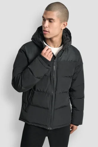 Chaqueta plumífera con logotipo