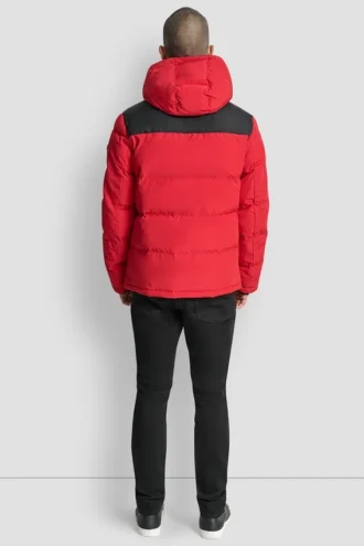 Chaqueta plumífera con logotipo