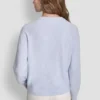 Cárdigan de manga larga con botones de pedrería Cárdigan de manga larga con botones de pedrería
