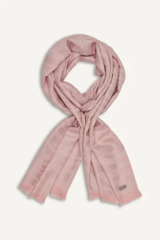 Fular metálico con estampado de cebra