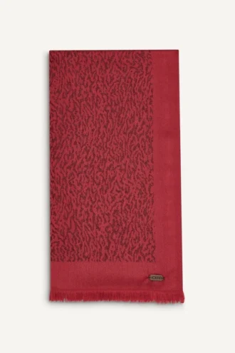 Fular mini animal print metalizado