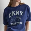 Jersey con logo DKNY 1989 con tachuelas