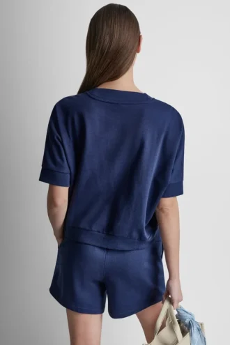 Jersey con logo DKNY 1989 con tachuelas