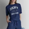 Jersey con logo DKNY 1989 con tachuelas