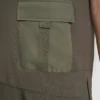Jerséu de manga corta con bolsillos tipo cargo Jerséu de manga corta con bolsillos tipo cargo