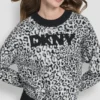 Jerséu de punto con logo de leopardo Jerséu de punto con logo de leopardo