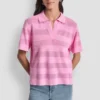 Jerséu polo a rayas transparente Jerséu polo a rayas transparente