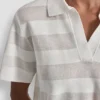Jerséu polo a rayas transparente Jerséu polo a rayas transparente