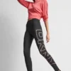 Leggings de talle alto con logo ombré y largo 7/8