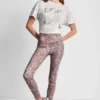 Leggings estampados de cintura alta 7/8 con bolsillos
