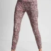 Leggings estampados de cintura alta 7/8 con bolsillos