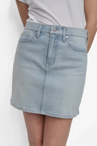 Mini falda con adornos de pedrería