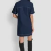 Mini vestido recto de mezclilla