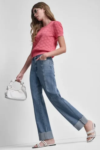 pantaln clsico de talle alto y pierna recta con puos 1 330x495 - Pantal&oacute;n cl&aacute;sico de talle alto y pierna recta con pu&ntilde;os