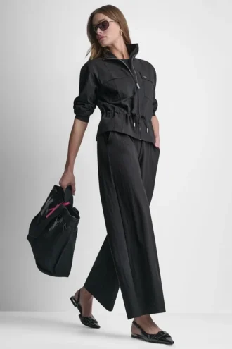 Pantalón sin cremallera de talle medio