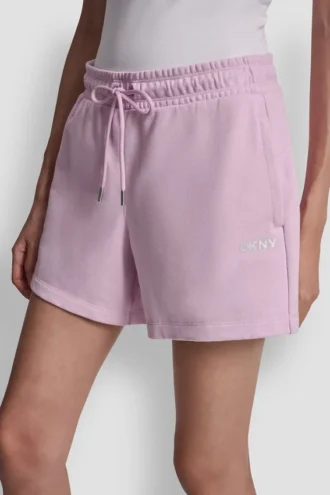 Pantalones cortos de chándal de talle alto con logo